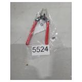 Pandahall Jewelry Hole Punch Pliers Jewelry Pliers Eyelet Pliers Craft Paper Leather Hole-punching Handed Tool Cutter Red Pin:1mm