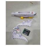 ArtCreativity Light-Up Airplane Toy with Bump & Go Action, Flashing LED Lights & Takeoff Sounds Kids Airplane Toy with Moving Wheels Fun Birthday Gift for Boys & Girls Ages 3-8