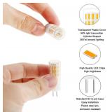 Greeogin G4 LED Bulbs 3W Dimmable, AC/DC 12V-24V,Equivalent 20W 30W T3 Halogen Bulb,3000K Warm White No-Flicker,G4 JC Bi-Pin Base Bulb 10 Pack