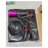 Mannice Hair Dryer, 3500 Watt Professional Salon Ionic Blow Dryer with AC Motor, 3 Heat Settings, 2 Speeds, Cool Shot Button, Tourmaline Ceramic, Concentrator & Diffuser Attachments, Purple, 110V