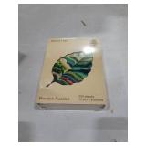 MYS AÂ·UÂ·R Wooden Puzzles for Adults, Nature Leaf Jigsaw Puzzle 200pcs, 12.2X11.5in, Unique Shape Wood Puzzles Adult, Creative Gift for Kids Family Game