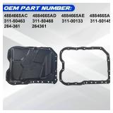 SHOWSEN 4884665AC Engine Oil Pan Sump with Drain Plug and 20 Screws Compatible with Dodge Caliber/Journey;07-17 Jeep Patriot/Compass;11-14 Chrysler 200,2007-2010 Sebring;L4 2.0L 2.4L