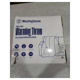 Westinghouse Heated Throw Blanket, Electric Blanket Throw with 6 Heating Levels and 2-10 Hours Time Settings, Flannel to Sherpa Super Cozy Heated Blanket Machine Washable, 50x60 inch, Red