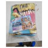 Dawhud Direct Fleece Throw Blanket, 50in x 60in, Dinosaurs Selfie