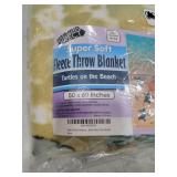 50"x60" Turtle Fleece Throw Blanket for Women, Men & Kids - Super Soft Plush Beach Blanket Throw Fleece Turtle Ocean Blanket