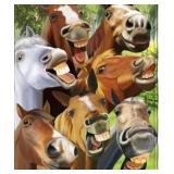 Super Soft Plush Horse Throw Blanket - Super Soft Blanket Ideal for Women, Men, and Kids - Perfect for Horse Lovers - 50" x 60