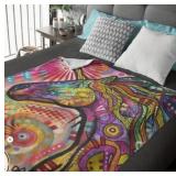 Unicorn Throw Blanket - 50x60 Inches Soft Plush Unicorn Fleece Blanket for Girls and Boys - Cozy Unicorn Kingdom Plush Throw for Bed or Couch - Thoughtful Gift for Kids and Adults