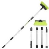 Extendable Washing Brushes Broom Kit for RV Boat Truck SUV Caravan Solar Panel House Siding,Sweep Snow