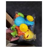 G-WACK Bath Toys for Toddlers Age 1 2 3 Year Old Girl Boy, Preschool New Born Baby Bathtub Water Toys, Durable Interactive Multicolored Infant Toy, Lovely Monkey Caterpillar, 2 Strong Suction Cups