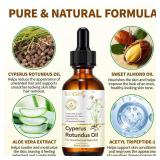 Uocasi Cyperus Rotundus Oil, Cypress Rotundus Oil for Hair Removal, Natural Inhibitor to Reduce Unwanted Hair Growth, Soothes Skin & Minimizes Pores, All Skin Types, 2.02 Oz