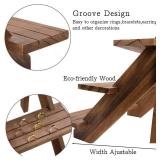 ZYP 51pcs 3-Tier Wood Earring Display Stand, Retail Jewelry Card Stand with Groove + 50 Cards Portable Ring Organizer Holder Showcase Racks for Business Home Using