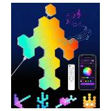 Kangtaixin Hexagon LED Lights 20 Pack - RGB Wall Panels with Music Sync, Smart App & Remote Control, DIY Modular Hex Light for Gaming Room, Bedroom, Living Room, Wall Decor