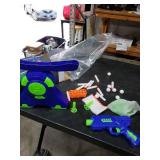 BAODLON Shooting Games Toy for Age 5, 6, 7, 8, 9, 10+ Years Old Kids, Boys - Glow in The Dark Floating Ball Target with Foam Dart Toy Gun, 10 Balls/5 Targets - Ideal Gift