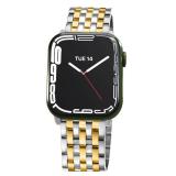 Seven-link Watch Bands for Apple Watch Series 11, 10, 9, 8, 7, 6, 5, 4, 3, 2, 1 and SE 3/2/1 for Women, Dressy Stainless Steel Metal Band for Apple Watch 40mm 41mm 42mm 38mm 44mm 45mm 46mm 49mm for iW