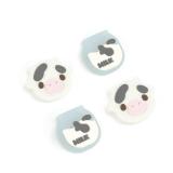 GeekShare Cute Silicone Joy Con Thumb Grip Caps, Joystick Cover Compatible with Switch/OLED/Switch Lite,4PCS - Dairy Cow