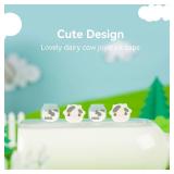 GeekShare Cute Silicone Joy Con Thumb Grip Caps, Joystick Cover Compatible with Switch/OLED/Switch Lite,4PCS - Dairy Cow