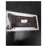 HUIXIA Red Rose License Plate Frame, Flower License Plate Frames for Women Men, Funny Floral Aluminum Vintage Front License Plate Holder Cover Car Tag Decor with 4 Holes (SYC-49)