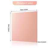 3 Pack Mirror Acrylic Sheets, 12 x 16 Opaque Glossy Mirror Plastic Sheet with 1/8 Inch 3mm Thickness, Rigid Tinted Mirror Acrylic for Cutting, Sawing, Laser Cutting (3, Gold, 12X16)
