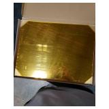 3 Pack Mirror Acrylic Sheets, 12 x 16 Opaque Glossy Mirror Plastic Sheet with 1/8 Inch 3mm Thickness, Rigid Tinted Mirror Acrylic for Cutting, Sawing, Laser Cutting (3, Gold, 12X16)