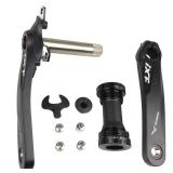 BNVB Bike Crank Arm Set 170mm 105 BCD Mountain Bike Crank Set with Bottom Bracket Crank and Chainring Bolts for MTB BMX Road Bicyle, Compatible with Shimano, FSA, Gaint (Black)