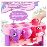 V-Opitos Musical Toy for 1, 2 Years Old Boys & Girls, Feeding Interactive Toys with Ball, Montessori Education Toys, Perfect Toddler Christmas Birthday Gifts