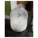 Lecdura Glass Essential Oil Diffuser, 200ml Ultrasonic Aroma Diffusers with Glass Reservoir Dome & White Plastic Base Lock Color Auto-Off Timer 7 Color Light for Home Office Bedroom Yoga