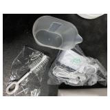 Lecdura Glass Essential Oil Diffuser, 200ml Ultrasonic Aroma Diffusers with Glass Reservoir Dome & White Plastic Base Lock Color Auto-Off Timer 7 Color Light for Home Office Bedroom Yoga