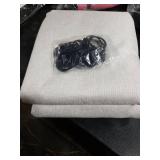 100% Blackout Shield Full Blackout Curtains for Bedroom 84 inch Length 2 Panels Set, Clip Rings/Rod Pocket Faux Linen Black Out Curtains for Living Room, Thermal Insulated, 50Wx84L, Beige