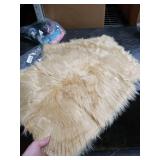 OYIMUA Fluffy Decorative Throw Pillow Covers Beige 20x20, Faux Fur Farmhouse Luxury Pillow Cases,Soft Plush Fuzzy Cushion Covers for Sofa Couch Living Room Bedroom Set of 2