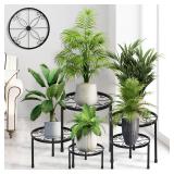 CADANI 5 Pack Metal Plant Stands for Outdoor Indoor, Anti-Rust Iron Flower Pot Stand, Heavy Duty Plant Pot Stand for Multiple Plant, Decoration Racks for Home, Patio & Garden