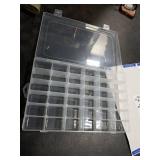 OALCQ 36 Grids 2 Pcs Bead Organizer and Storage Tackle Box for Rock Collection, Washi Tape, Small Items - Plastic Container