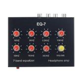 7 Band Sound Equalizer 2 Channel Audio Mixer Equalizer Digital Sound Equalizer
