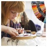 Maxee Embroidery Thread, 447 Colors Per Pack Embroidery Floss,8m Cross Stitch Threads,Friendship Bracelets Floss, Crafts Floss Rainbow Color with Free Embroidery Needles, Floss Bobbins