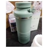 Momcozy 22oz Portable Breast Milk Cooler for Outdoor, Life Saver with 360° Total Cooling for 24 Hours, Larger Capacity Travel Breastmilk Chiller with 2pcs Baby Bottles for Breastmilk Storage, Green