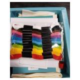 CraftLab Embroidery Sewing Kit for Beginners, Kids Craft Kit Gift for Girls Boys Ages 8-12, 10 Projects, Embroidery Hoops, Fabric, Patterns, Floss, Needles, Needlepoint Cross Stitching Supplies