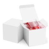 ValBox 4x4x4 White Gift Boxes 50PCS Kraft Paper Boxes with Lids for Gifts, Crafting, Cube, Cupcake Boxes, Easy Assemble Boxes for Party Favor