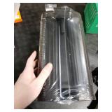 rejomiik Small Bathroom Trash Can with Lid Slim Soft Close Garbage Can Step Wastebasket Container Trash Bin for Office Bedroom Kitchen Living Room (1.9 Gallon Black)