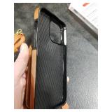 Bocasal RFID Blocking Wallet Case for iPhone 14 Pro Max, Adjustable Crossbody Zipper Purse Case Card Holder with Kickstand Detachable Wrist Strap, PU Leather Flip Folio Case 6.7 Inch 5G (Brown)