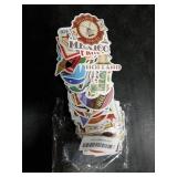 DothRayan 100Pcs World Travel Stickers Pack, Vacation Sticker Famous City Landmark Waterproof Vinyl Travel Luggage Stickers for Water Bottle Laptop Scrapbooking, Aesthetic Vintage Tourism Decals