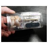 BTArtbox Press On Nails Almond - Champagne Frost, Medium Sparkle Press On Nails with Glue and Adhesive Tabs for Women in 15 Sizes - 30 Soft Gel Glue On Nails Kit