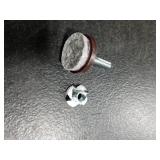 Sumnacon Adjustable Felt Pads Furniture Levelers for Table, Chair, Furniture Legs, 8 Pcs Heavy Duty High Density Felt Floor Protector with Metal T-Nuts - Adjustable Height 0.5 to 1