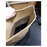 Artfeel Laundry Basket,Woven Cotton Rope Laundry Hamper,40L for Decorative Storage of Dirty Clothes,Toys and Blankets in Bathroom,Bedroom and Living Room