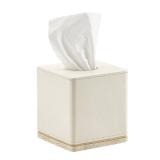 Tissue Box Cover Square Resin Tissue Holder for Home Decor,Hand Carved Beige Leather Cube Tissue Box Holder 5.5 Inch Heavy Duty Luxury Tissue Box Case for Bathroom, Living Room, Office