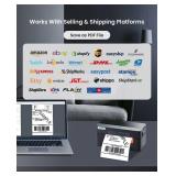 vretti Thermal Shipping Label Printer - 4x6 Desktop Barcode USB for Small Business & Packages - Compatible with Mac Windows Linux Chrome OS UPS USPS