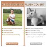 INPANY Bouncy Horse Hopper Toys, Toddlers Bouncing Farm Animals, Inflatable Jumping Hopping Horse, Ride on Rubber Bouncer for Kids, Outdoor Indoor Cool Birthday Gifts for 2 3 4 Year Old Girl Boy