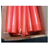 Sonedly 12 inch Taper Candle 12 Pack - Unscented Hand-Dipped Tapered Candles Long Burning Perfect for Home Interior - Dripless and Smokeless Tapered Candles for Home - 10-Hour Burning Red Candles