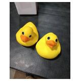 Hungdao 2 Pcs Duck Stress Toys Duck Stress Balls for Slow Rising Squeeze Sensory Toy PU Foam Fun Appreciation Gift Stocking Stuffer Anxiety Relief Prize Fidget Party Favor Adults Cute Office