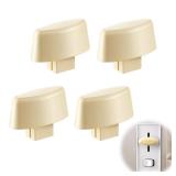 4 Pcs Dimmer Replacement Knob, Dimmer Switch Knob Replacement(Ivory)