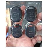 SMSRECEIVE Air Tracker Tags-4 Pack [Apple MFi Certified], Smart Bluetooth Tracker Tag 110 dB Item Finder with Apple Find My (iOS Only) Key Finder and Item Locator Smart Tag for Keys, Luggage, Wallet