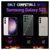 Lotadilo for Samsung Galaxy S23 Case Skull Skeleton Cool Funny Gothic Hollow S23 Cases for Men Women Boys Girls, Designer Cute Hollowed Plated Shockproof Phone Cover for Galaxy S23 Black